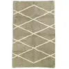 Future Home Tapis rectangle Balte 100% coton kaki L.100 x l.150 cm
