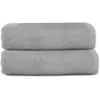 Lot 2 serviettes de toilette 50x90 coton éponge