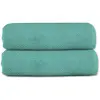 Lot 2 serviettes de toilette 50x90 coton éponge