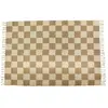 Future Home - Tapis déco damier à franges en coton et jute