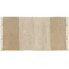 Future Home Tapis déco à franges en fibre naturelle et coton