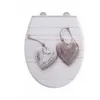 GUY LEVASSEUR COEUR - abattant toilette plastique thermodur blanc coeur 44cm coeur