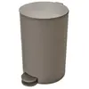 GUY LEVASSEUR Poubelle à pédale 3L en plastique 17 x 17 x 25 cm Taupe