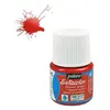 Pebeo Peinture tissu Setacolor opaque moire rouge pas 