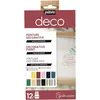 PEBEO Set de 12 peintures base eau multi-supports - 12 x 20 ml
