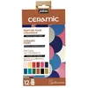 Pebeo Pébéo - Set de 12 peintures pour céramique - 12 x 20 ml