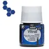 PEBEO Peinture Vitrail - Pébéo - Bleu profond - 45ml - Transparent - Brillant