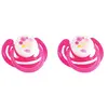 dBb Remond Pack de 2 Sucettes Physiologique 1er Age Silicone Fleurs Ro...