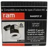 RAM - Protection de spot pour laine en rouleau et soufflée spot st - finition blanc