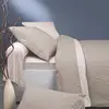 Origin Housse de couette bicolore en bambou Écorce