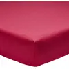ORIGIN Écorce Drap Housse, Bambou, Rouge, 140 x 190 cm