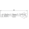Contact d'avertissement, usure des plaquettes de frein AP213 Bosch AP213