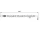 Contact d'avertissement, usure des plaquettes de frein AP197 Bosch AP197