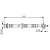 BOSCH Flexible de frein pour TOYOTA: Yaris (Ref: 1 987 476 833)