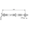 BOSCH Flexible de frein pour TOYOTA: Yaris (Ref: 1 987 476 834)