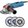 BOSCH Meuleuse X-LOCK 125mm 1300W GWX 13-125S + 3 disques - 0615990L0U