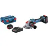 Meuleuse sans fil biturbo gws 18V -15 sc X-Lock 2x8.0 Ah Bosch 06019H6501
