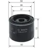 BOSCH Filtre à huile pour NISSAN: Micra (Ref: 0 986 452 035)