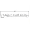 Contact d'avertissement, usure des plaquettes de frein AP163 Bosch AP163