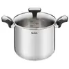Tefal Marmite inox 22cm + couvercle en verre - e3016104