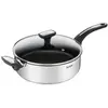Tefal Emotion Sauteuse inox 26 cm antiadhesive + couvercle en verre E3003304
