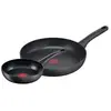 Tefal Ensemble de poêles G26890 Noir Aluminium 2 Unités Ø 22 cm Ø 28 cm