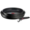 Lot 2 poêles et poignée Tefal Ingenio Eco Resist 22 et 26 cm Noir