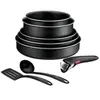 Casserolies Tefal Ingenio Lot 8 pieces Generous Cook L3129802 Noir