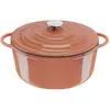 TEFAL Cocotte en fonte Terracotta 29 cm, Induction + four, Robuste, Ec...