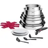 Batterie de cuisine 15 pièces Tefal Ingenio Cook Eat x15 Inox