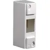 Debflex Coffret vide 1 rail/2 modules 51x160x73mm blanc DEBFLEX