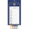 Calendrier mural mensuel LECAS 16 x 34 12 F - Vert, Marron ou Bleu