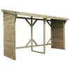 Habitat et Jardin Abri bûches - 2.5 m² - 2.78 x 0.90 x 1.85 m- 5 Stères