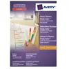 Avery - 5260501 - 1 jeu intercalaires polypro perforées blanc touches ...