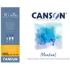 CANSON Bloc papier dessin 'Montval', A3, 300 g/m2