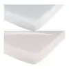 BabyCalin Lot De 2 Draps Housse Blanc / Écru 60x120 Cm - Babycalin