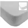 BABYCALIN Lot de 2 draps housse 60x120 cm Blanc/gris