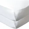 Lot de 2 draps housse blanc / blanc 70 x 140 cm - babycalin