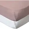 Lot de 2 draps-housses Babycalin Blanc et Rose 70 x 140 cm