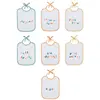 BABYCALIN Lot de 7 bavoirs Naissance Message impression - 20 x 25 cm
