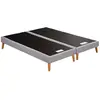 Simmons Sommier DECOR 2x80x200 à lattes + 8 pieds bois 160 x 200 cm