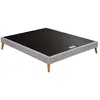 Simmons Sommier DECOR 140x190 à lattes + 4 pieds bois 140 x 190 cm