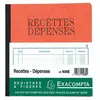 EXACOMPTA Piqûre 21x19cm recettes-dépenses 80 pages - Couleurs assorties