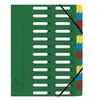 EXACOMPTA Trieur Harmonika, A4, 24 compartiments, vert
