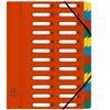 EXACOMPTA Trieur Harmonika, A4, 24 compartiments, rouge