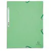 Exacompta Chemise À Élastique 3 Rabats - A4 - Vert Tilleul - Exacompta