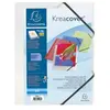Exacompta Chemise Ã Ãlastiques 3 Rabats KreacoverÂ® - A4 Transparent