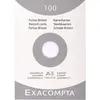 EXACOMPTA 100 Fiches Bristol 148x210mm quadrillées 5x5mm Blanc