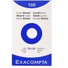 EXACOMPTA Lot de 5 étuis de 100 fiches BRISTOL BLANC 75/125