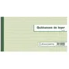 Carnet Exacompta à souche 13,5x18,5cm Quittances de loyer 50 feuillets